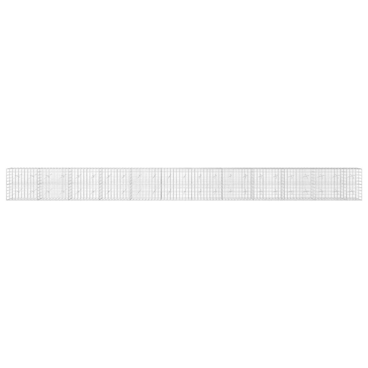 Γκαμπιόν με σύρμα 5 mm και πλέγμα 10x10 cm 1150x20x100 εκ - Pakobazaar