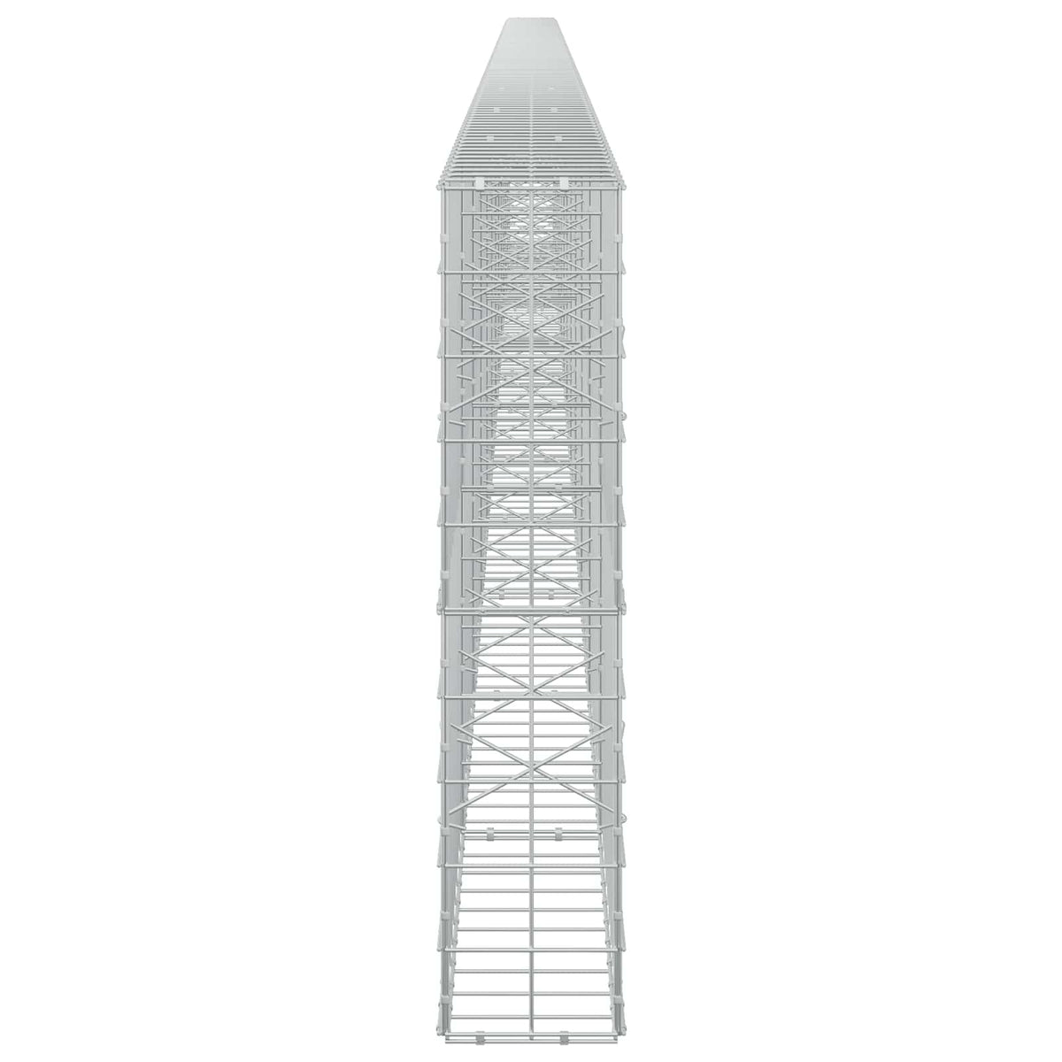 Γκαμπιόν με σύρμα 5 mm και πλέγμα 10x10 cm 1200x20x100 εκ - Pakobazaar