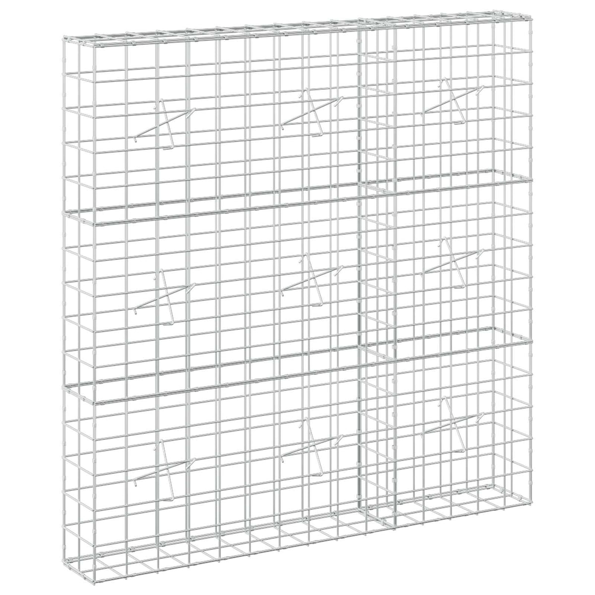 Γκαμπιόν με σύρμα 5 mm και πλέγμα 10x10 cm 150x20x150 εκ - Pakobazaar