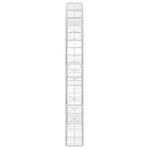 Γκαμπιόν με σύρμα 5 mm και πλέγμα 10x10 cm 150x20x150 εκ - Pakobazaar