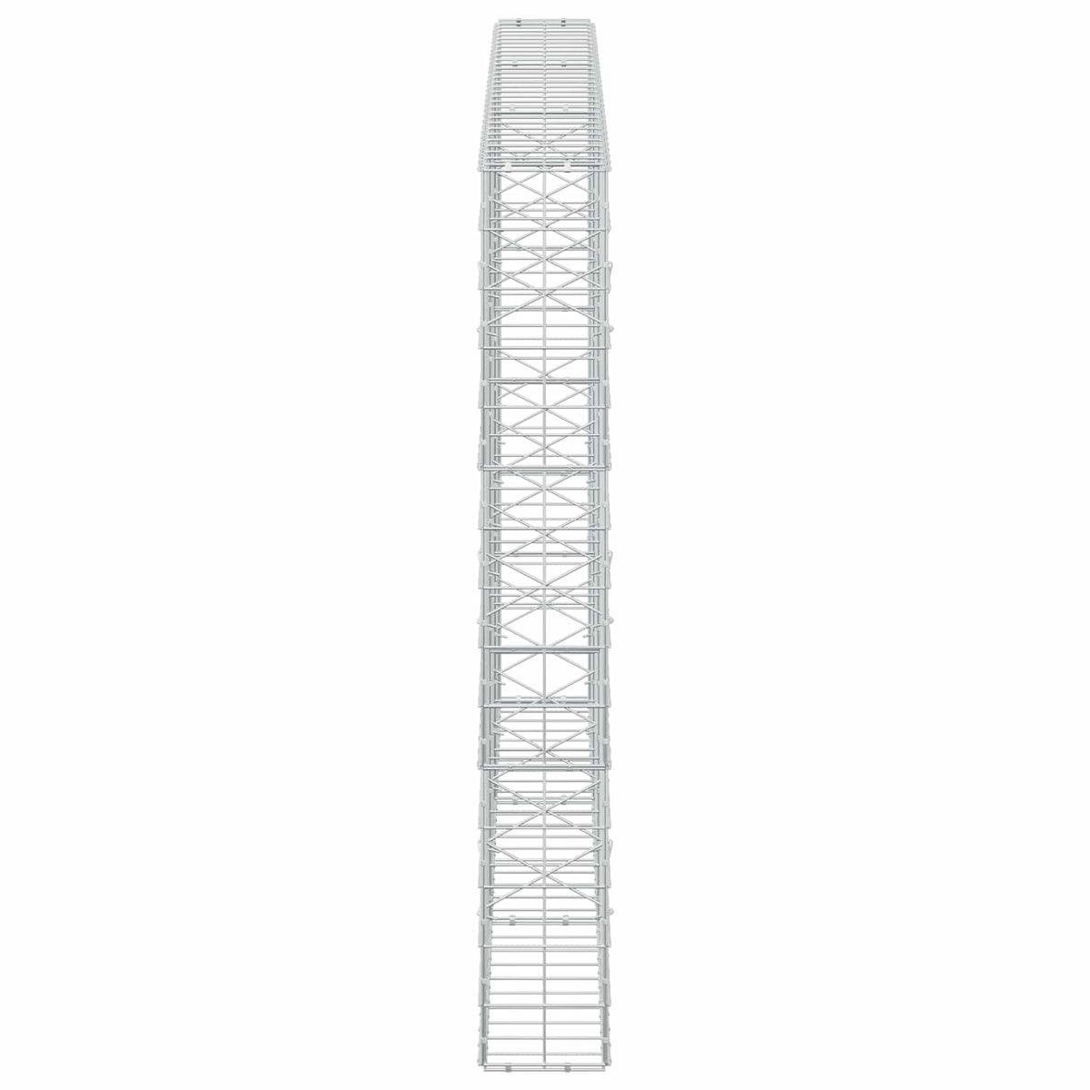 Γκαμπιόν με σύρμα 5 mm και πλέγμα 10x10 cm 300x20x150 εκ - Pakobazaar