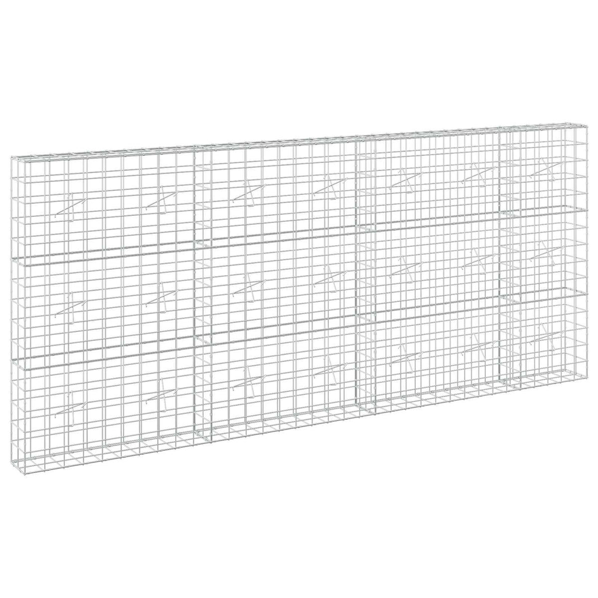 Γκαμπιόν με σύρμα 5 mm και πλέγμα 10x10 cm 350x20x150 εκ - Pakobazaar