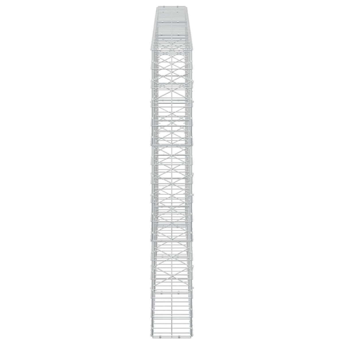 Γκαμπιόν με σύρμα 5 mm και πλέγμα 10x10 cm 350x20x150 εκ - Pakobazaar
