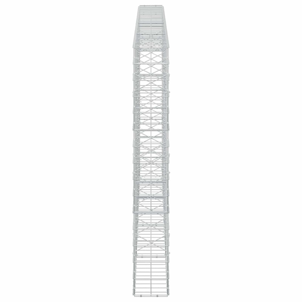 Γκαμπιόν με σύρμα 5 mm και πλέγμα 10x10 cm 400x20x150 εκ - Pakobazaar