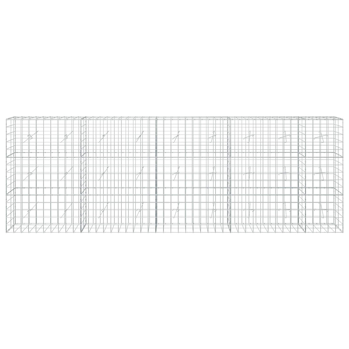 Γκαμπιόν με σύρμα 5 mm και πλέγμα 10x10 cm 450x20x150 εκ