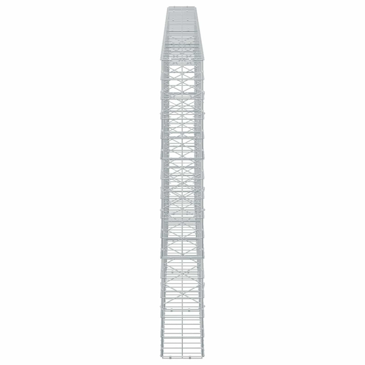 Γκαμπιόν με σύρμα 5 mm και πλέγμα 10x10 cm 450x20x150 εκ