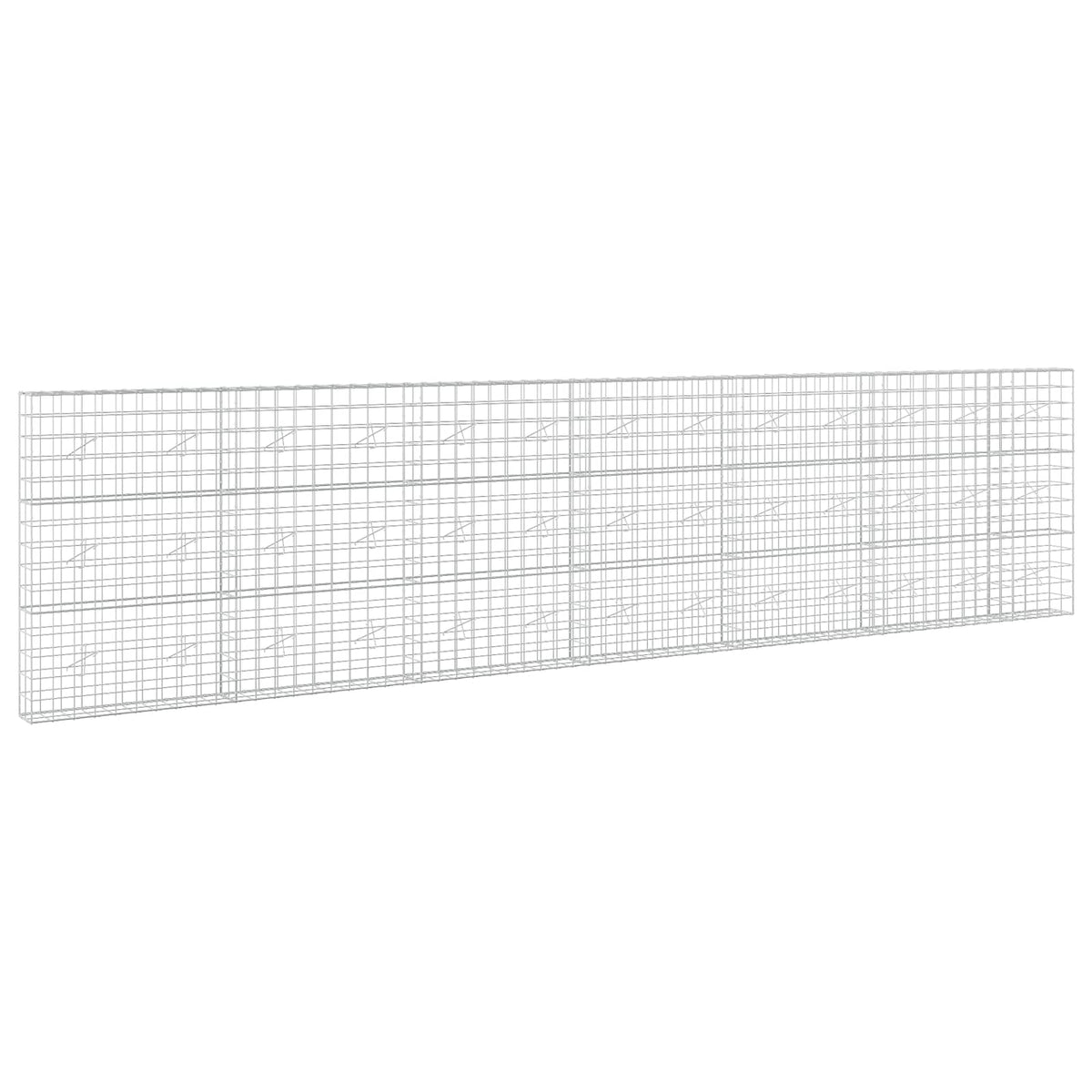 Γκαμπιόν με σύρμα 5 mm και πλέγμα 10x10 cm 650x20x150 εκ - Pakobazaar