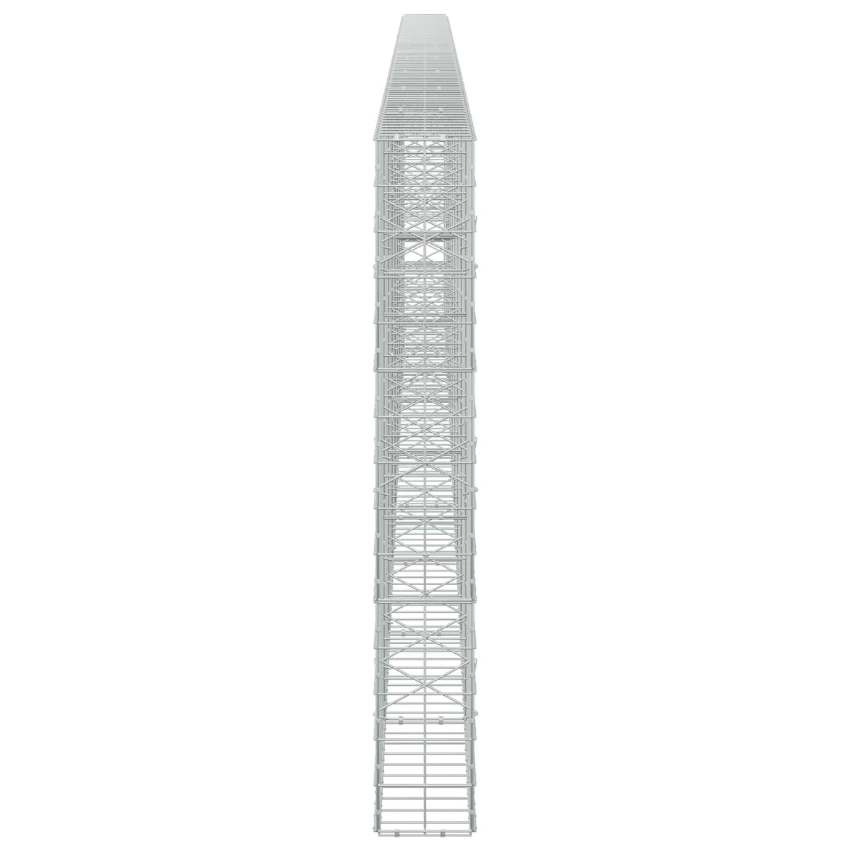 Γκαμπιόν με σύρμα 5 mm και πλέγμα 10x10 cm 900x20x150 εκ. - Pakobazaar