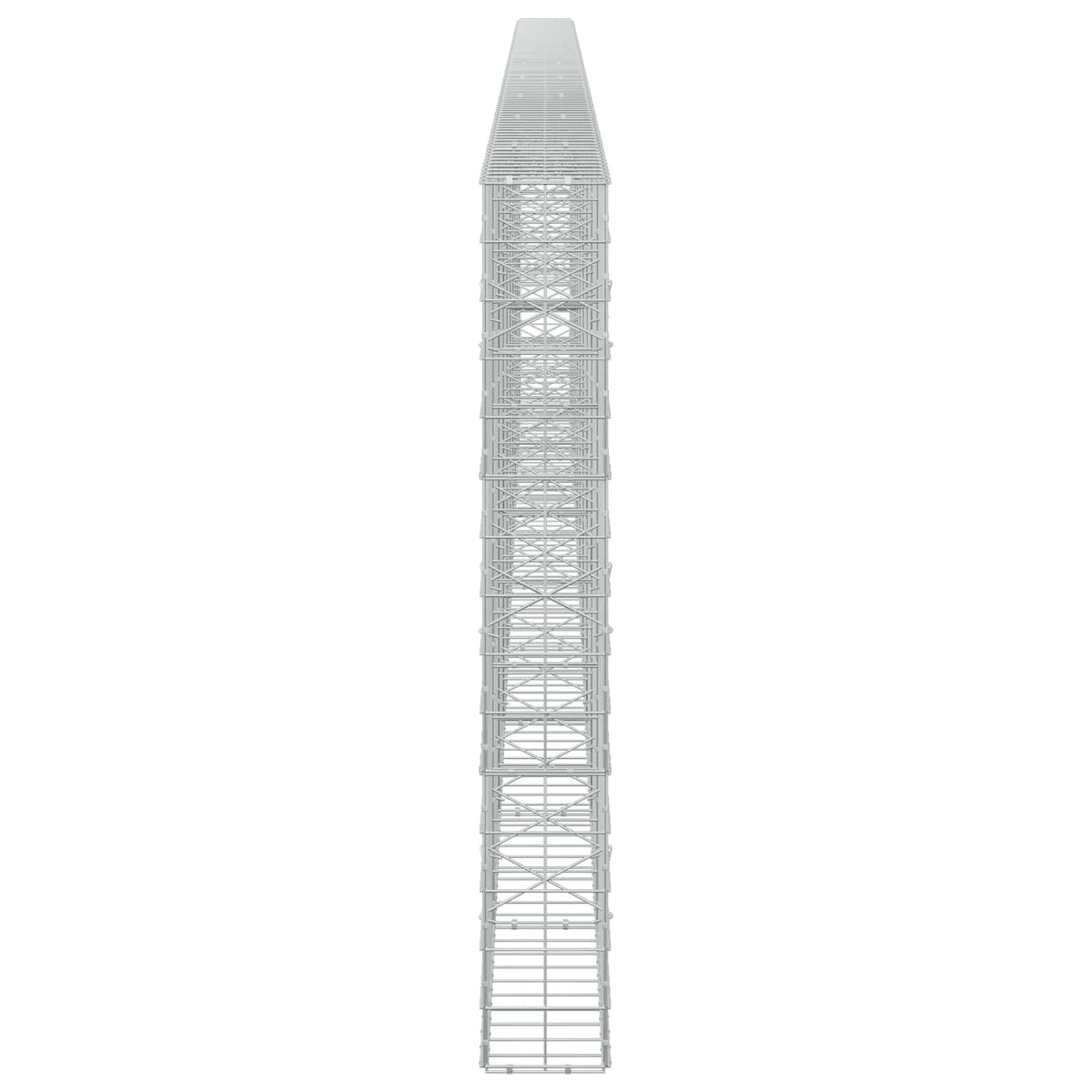 Γκαμπιόν με σύρμα 5 mm και πλέγμα 10x10 cm 950x20x150 εκ - Pakobazaar
