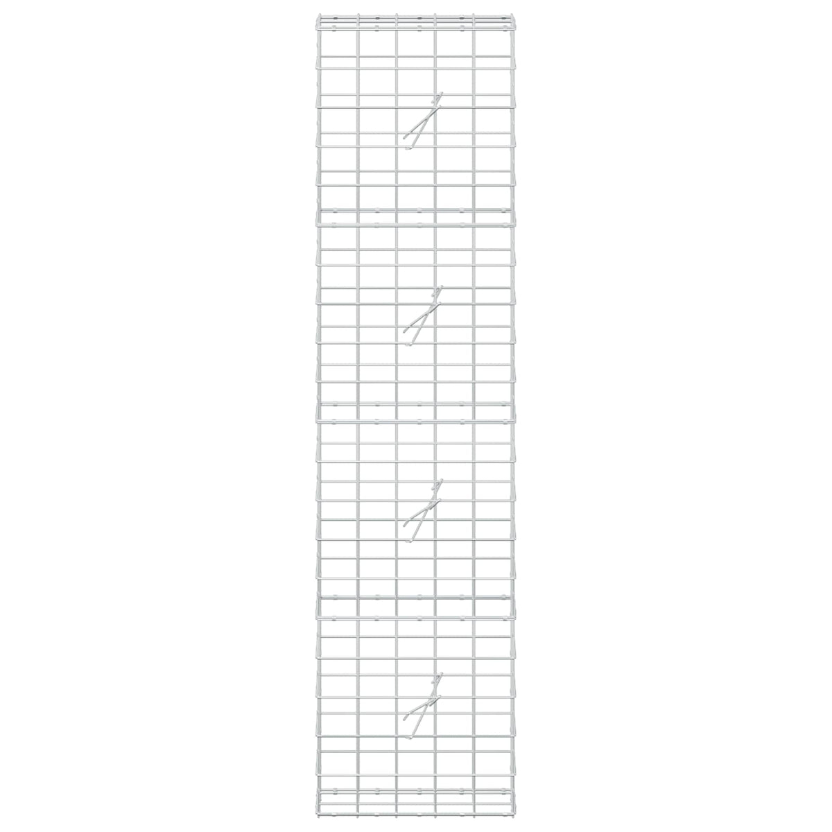 Γκαμπιόν με σύρμα 5 mm και πλέγμα 10x10 cm 50x20x200 εκ - Pakobazaar