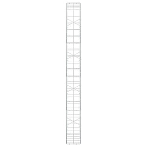 Γκαμπιόν με σύρμα 5 mm και πλέγμα 10x10 cm 50x20x200 εκ - Pakobazaar
