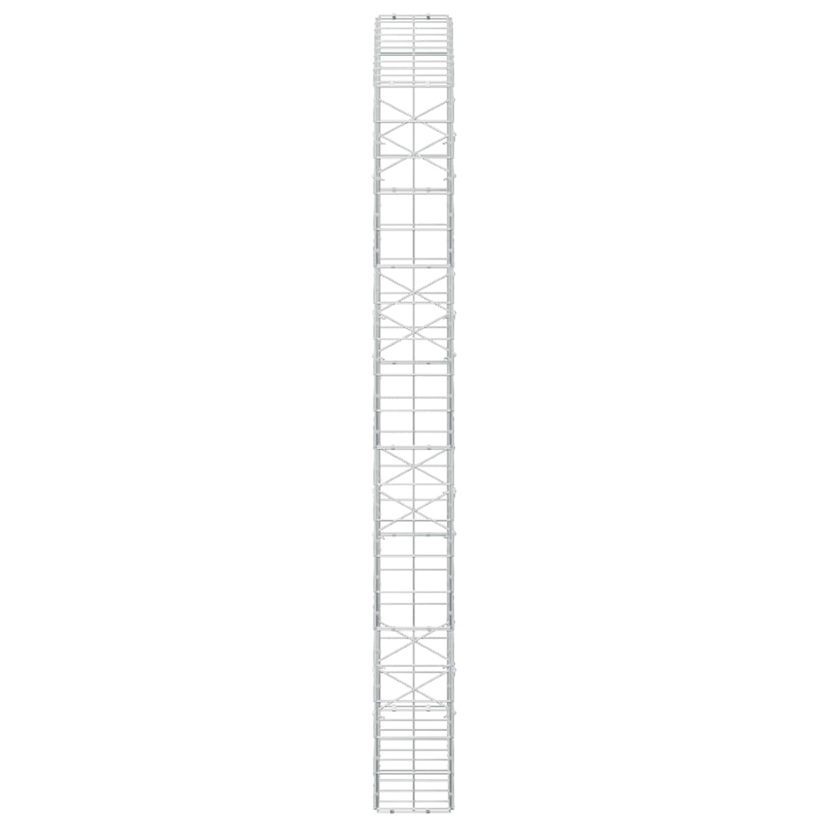 Γκαμπιόν με σύρμα 5 mm και πλέγμα 10x10 cm 100x20x200 εκ