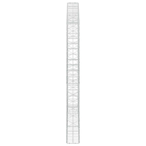 Γκαμπιόν με σύρμα 5 mm και πλέγμα 10x10 cm 250x20x200 εκ. - Pakobazaar
