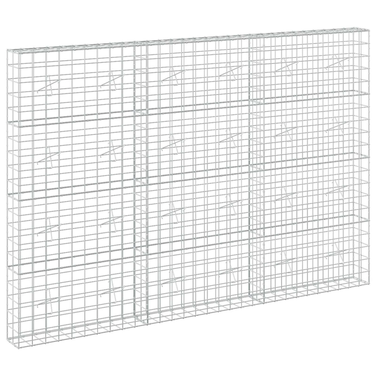 Γκαμπιόν με σύρμα 5 mm και πλέγμα 10x10 cm 300x20x200 εκ - Pakobazaar