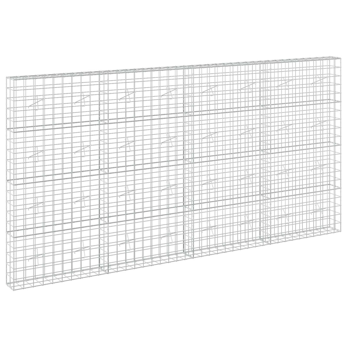 Γκαμπιόν με σύρμα 5 mm και πλέγμα 10x10 cm 400x20x200 εκ - Pakobazaar