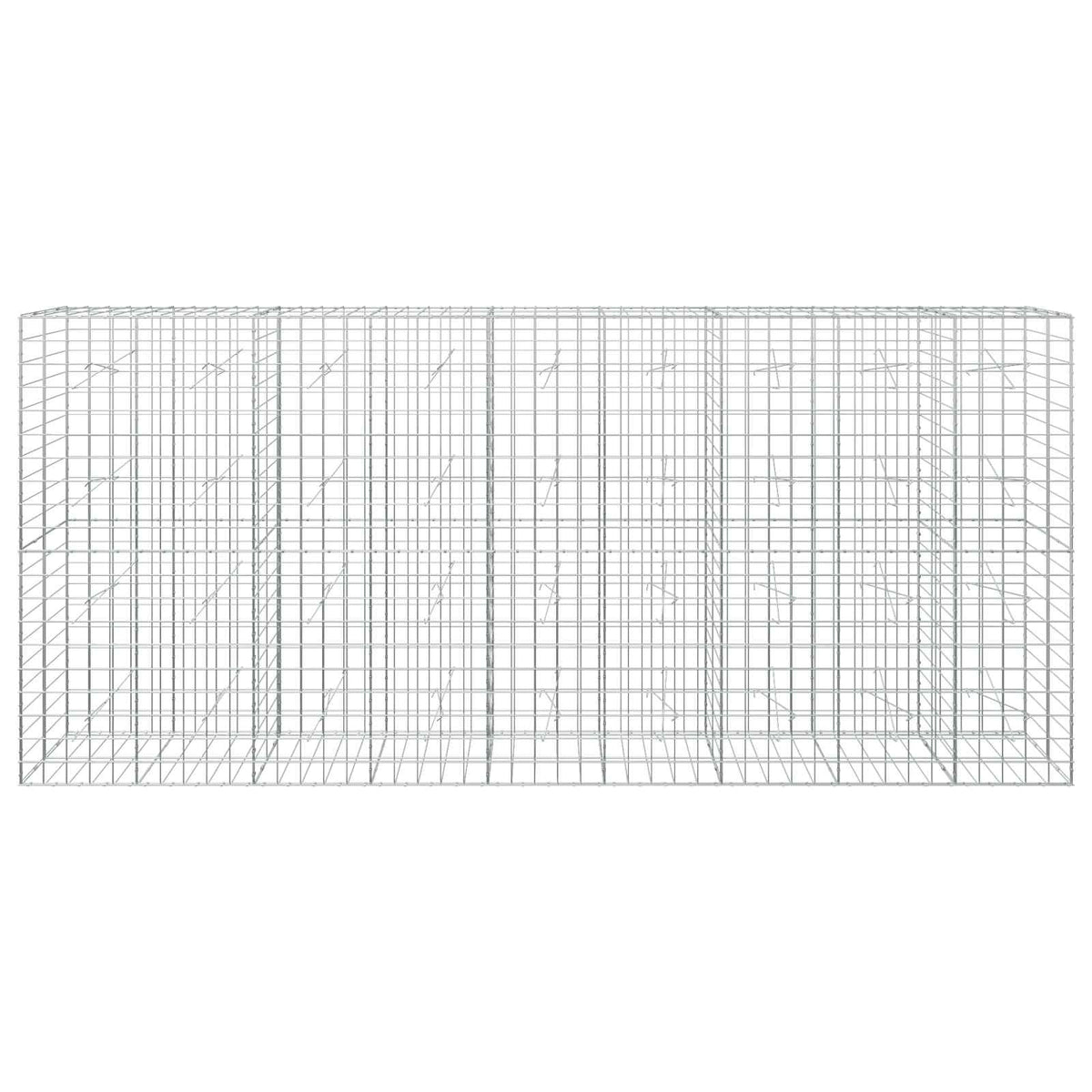 Γκαμπιόν με σύρμα 5 mm και πλέγμα 10x10 cm 450x20x200 εκ