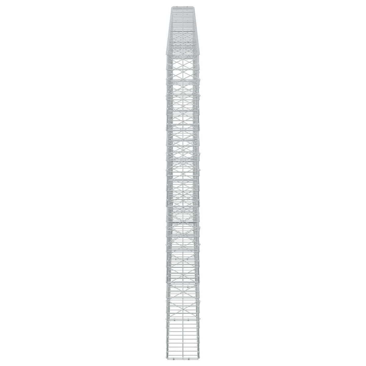 Γκαμπιόν με σύρμα 5 mm και πλέγμα 10x10 cm 500x20x200 εκ - Pakobazaar