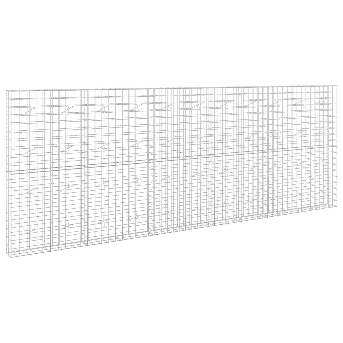 Γκαμπιόν με σύρμα 5 mm και πλέγμα 10x10 cm 550x20x200 εκ - Pakobazaar
