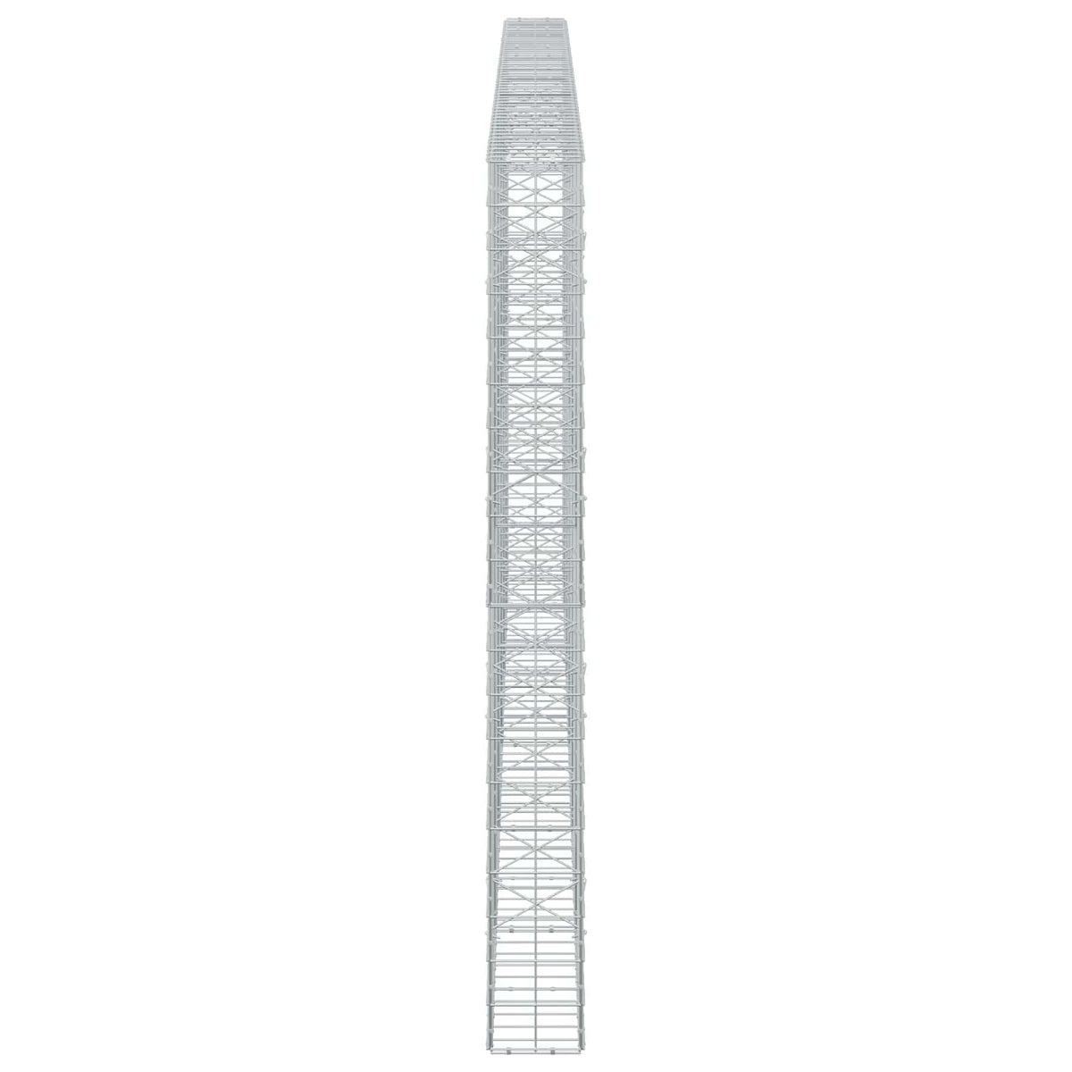 Γκαμπιόν με σύρμα 5 mm και πλέγμα 10x10 cm 550x20x200 εκ - Pakobazaar
