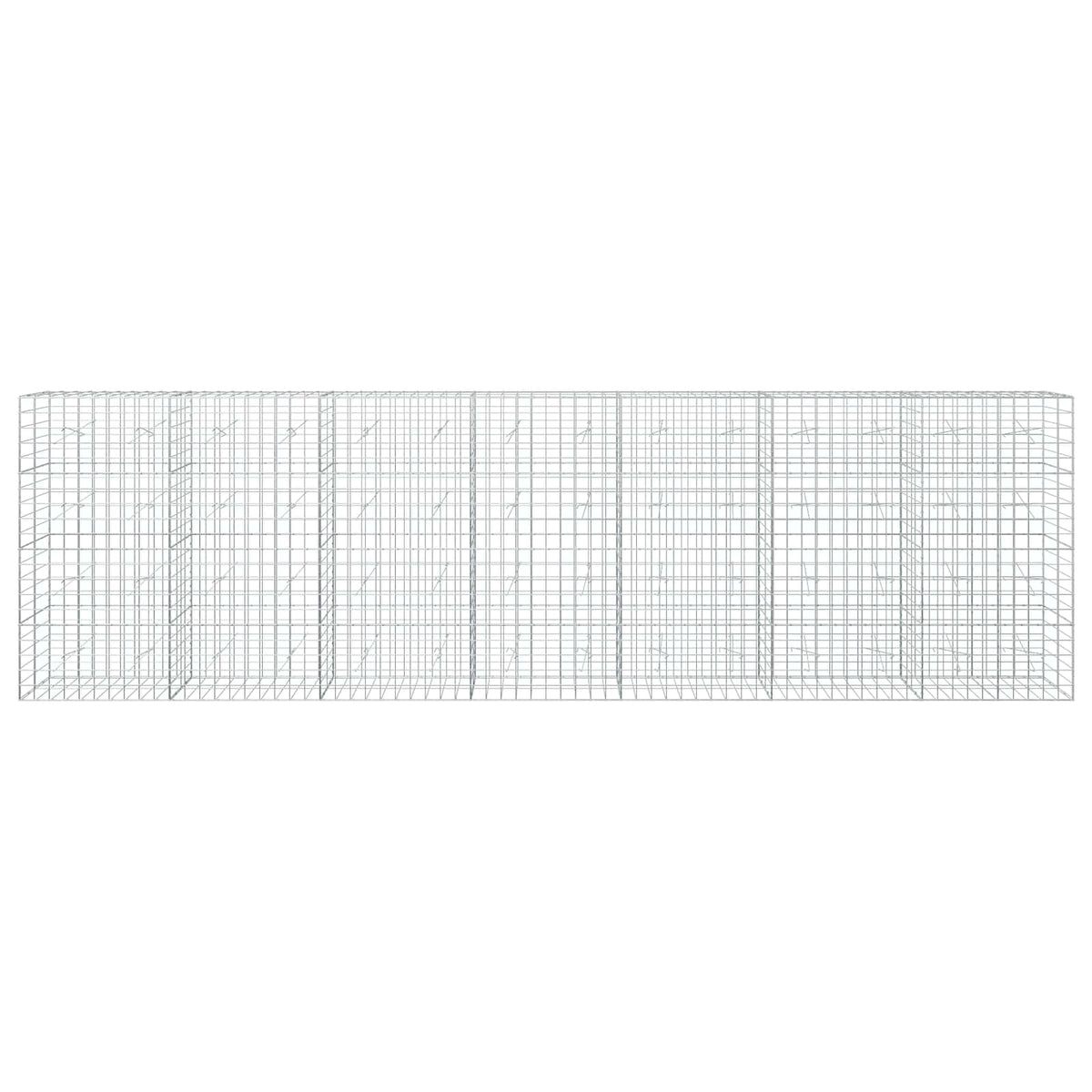 Γκαμπιόν με σύρμα 5 mm και πλέγμα 10x10 cm 700x20x200 εκ