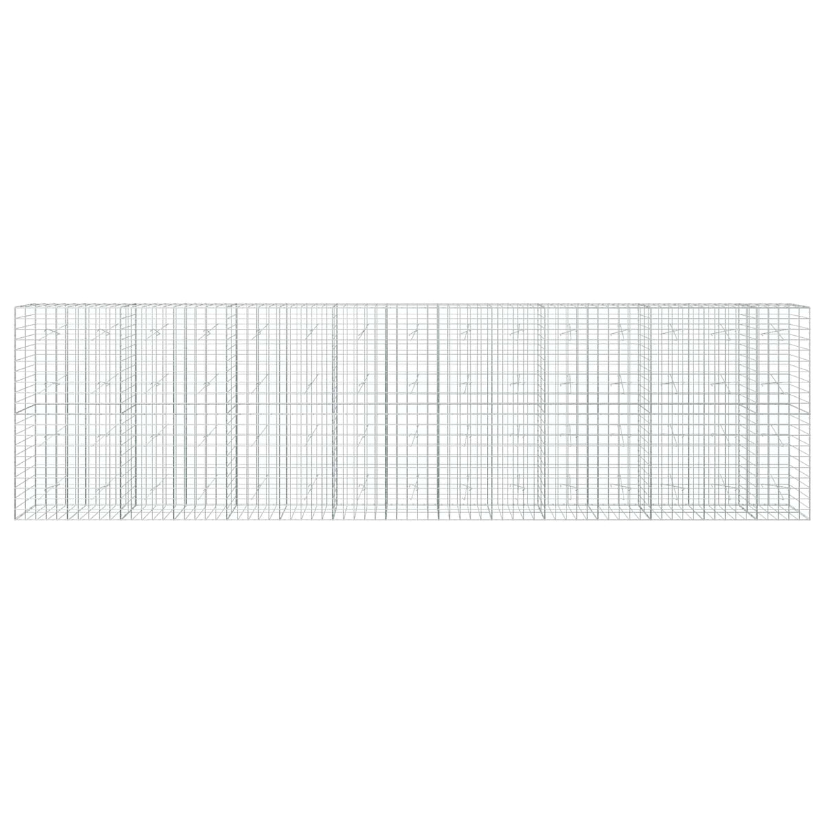 Γκαμπιόν με σύρμα 5 mm και πλέγμα 10x10 cm 750x20x200 εκ