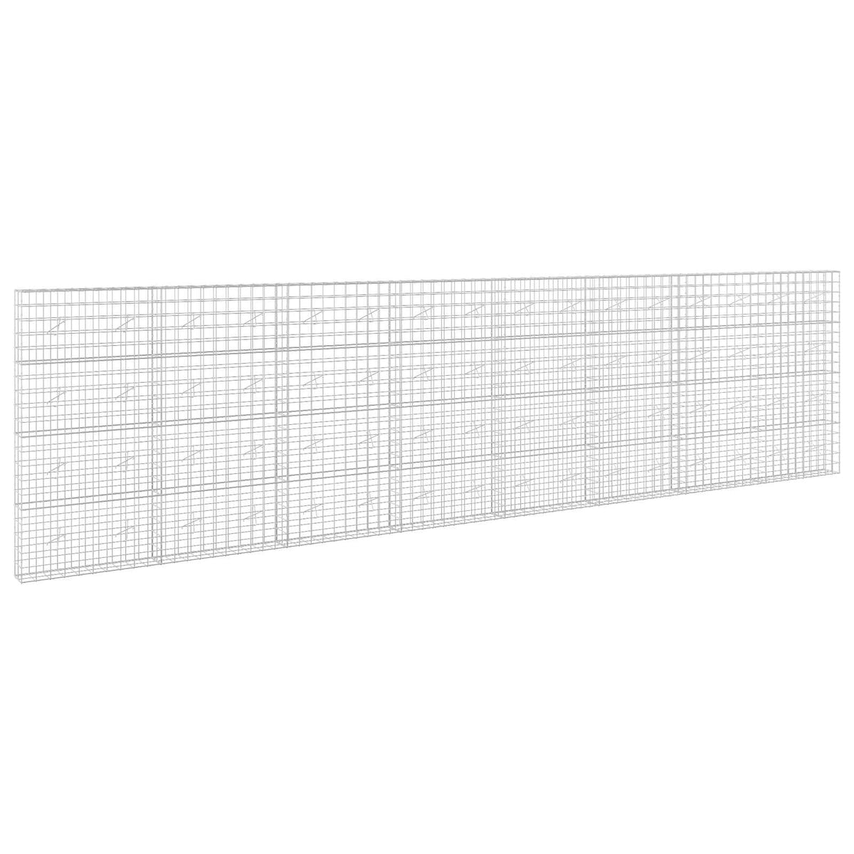 Γκαμπιόν με σύρμα 5 mm και πλέγμα 10x10 cm 800x20x200 εκ. - Pakobazaar