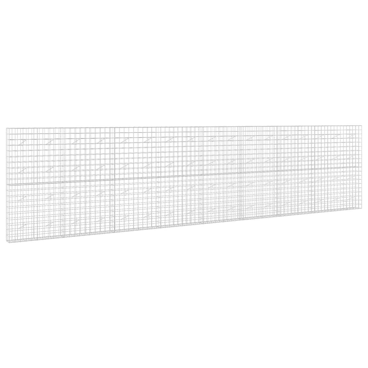 Γκαμπιόν με σύρμα 5 mm και πλέγμα 10x10 cm 850x20x200 εκ - Pakobazaar