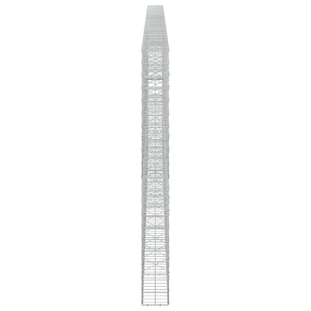 Γκαμπιόν με σύρμα 5 mm και πλέγμα 10x10 cm 850x20x200 εκ - Pakobazaar