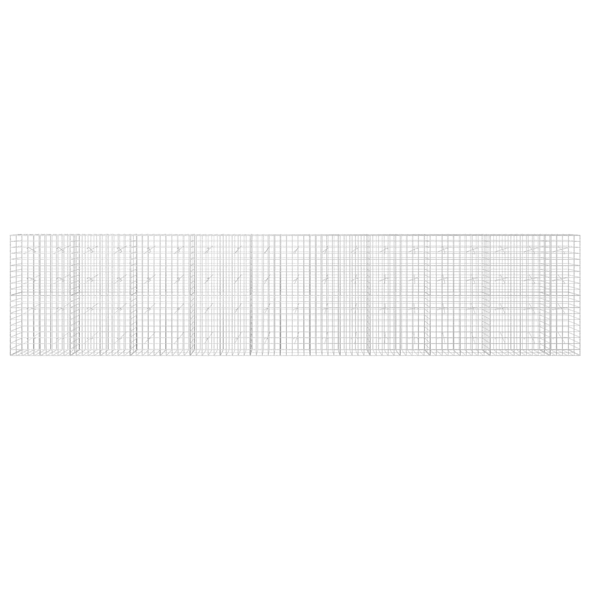 Γκαμπιόν με σύρμα 5 mm και πλέγμα 10x10 cm 950x20x200 εκ