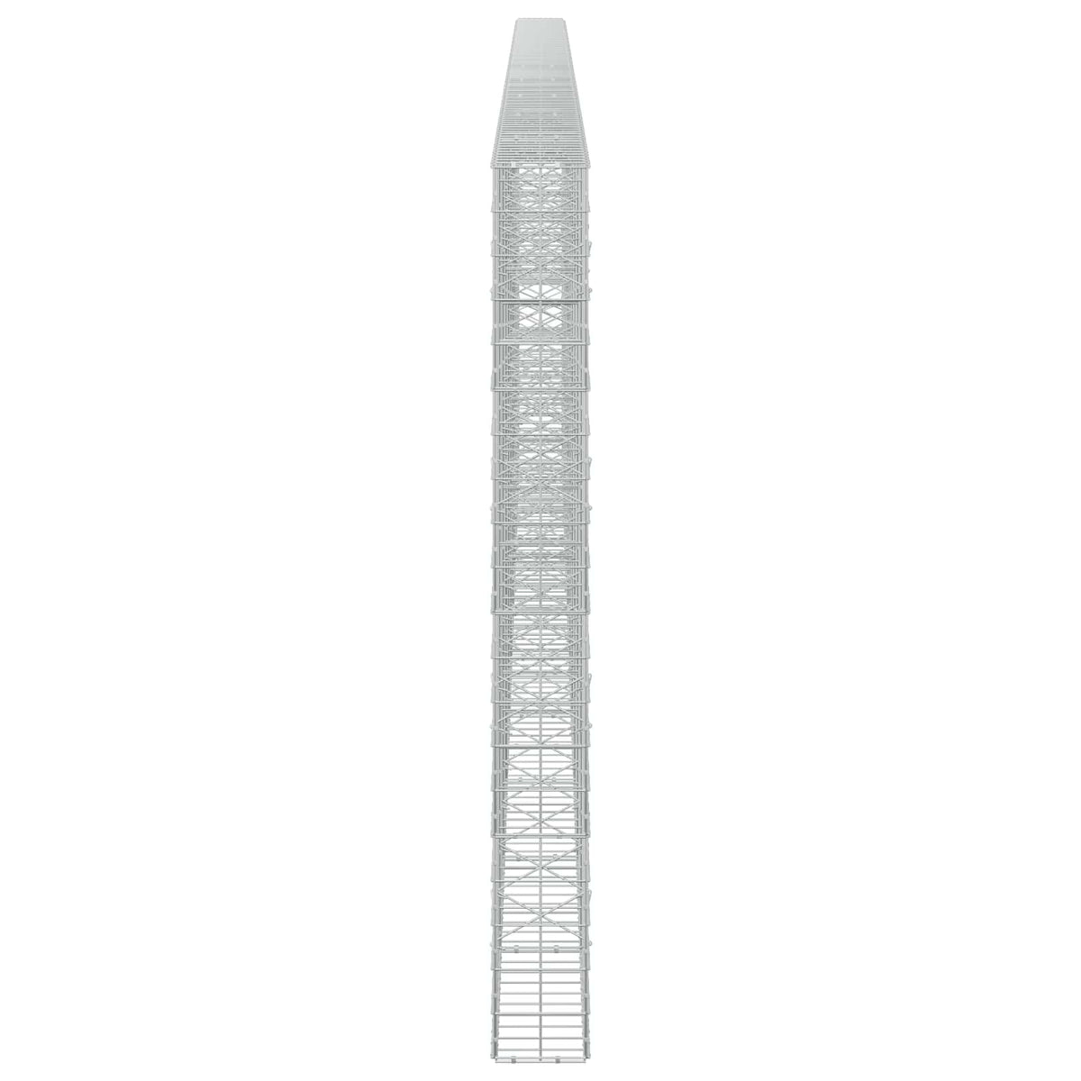 Γκαμπιόν με σύρμα 5 mm και πλέγμα 10x10 cm 1000x20x200 εκ. - Pakobazaar