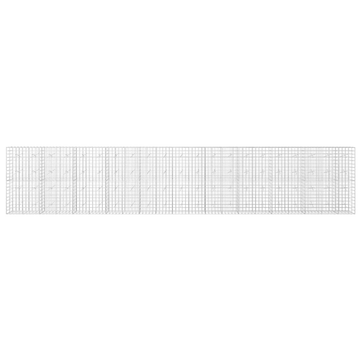 Γκαμπιόν με σύρμα 5 mm και πλέγμα 10x10 cm 1050x20x200 εκ - Pakobazaar