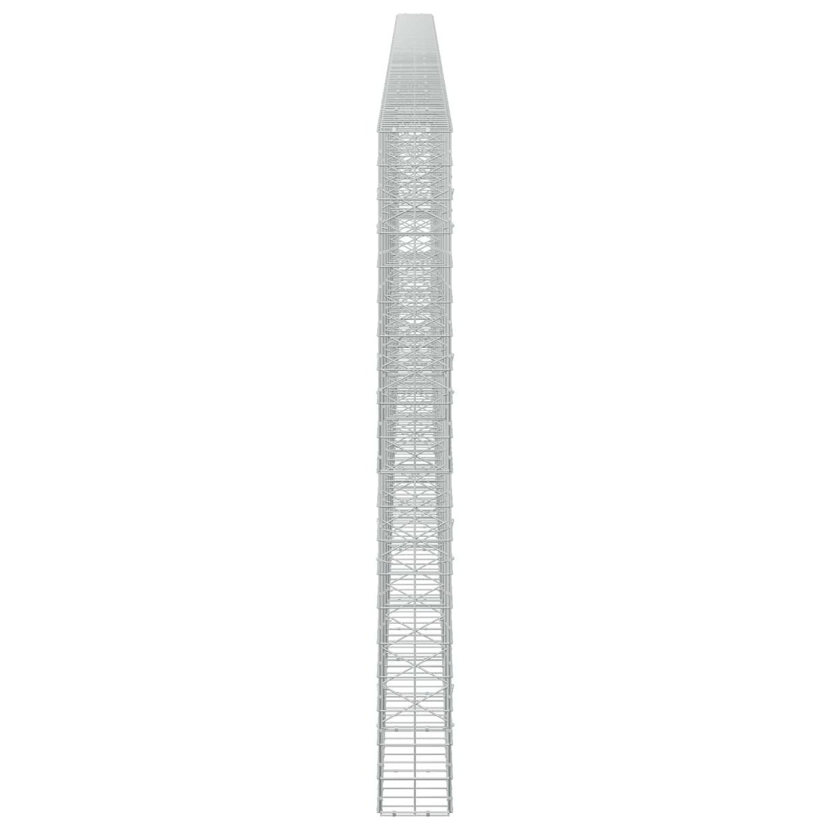 Γκαμπιόν με σύρμα 5 mm και πλέγμα 10x10 cm 1050x20x200 εκ - Pakobazaar