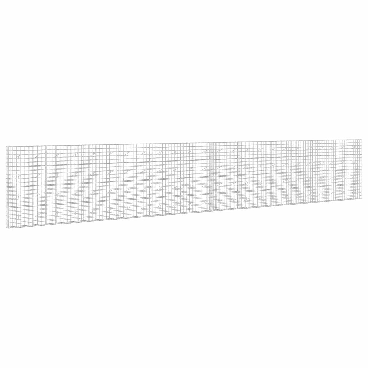Γκαμπιόν με σύρμα 5 mm και πλέγμα 10x10 cm 1200x20x200 εκ - Pakobazaar