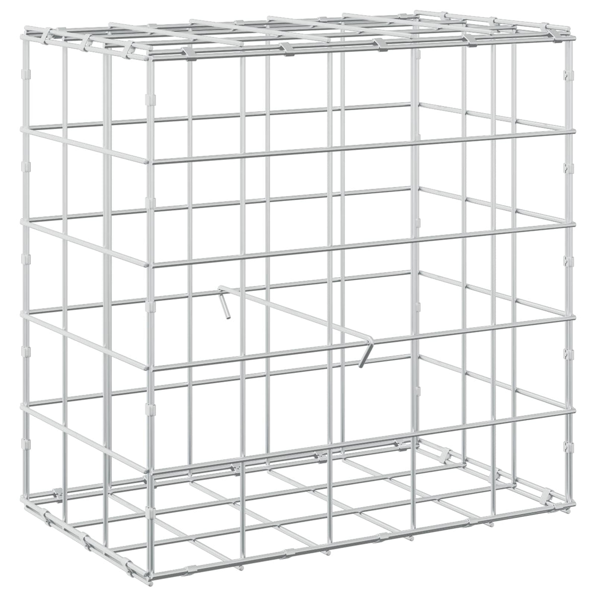 Γκαμπιόν με σύρμα 5 mm και πλέγμα 10x10 cm 50x30x50 εκ. - Pakobazaar