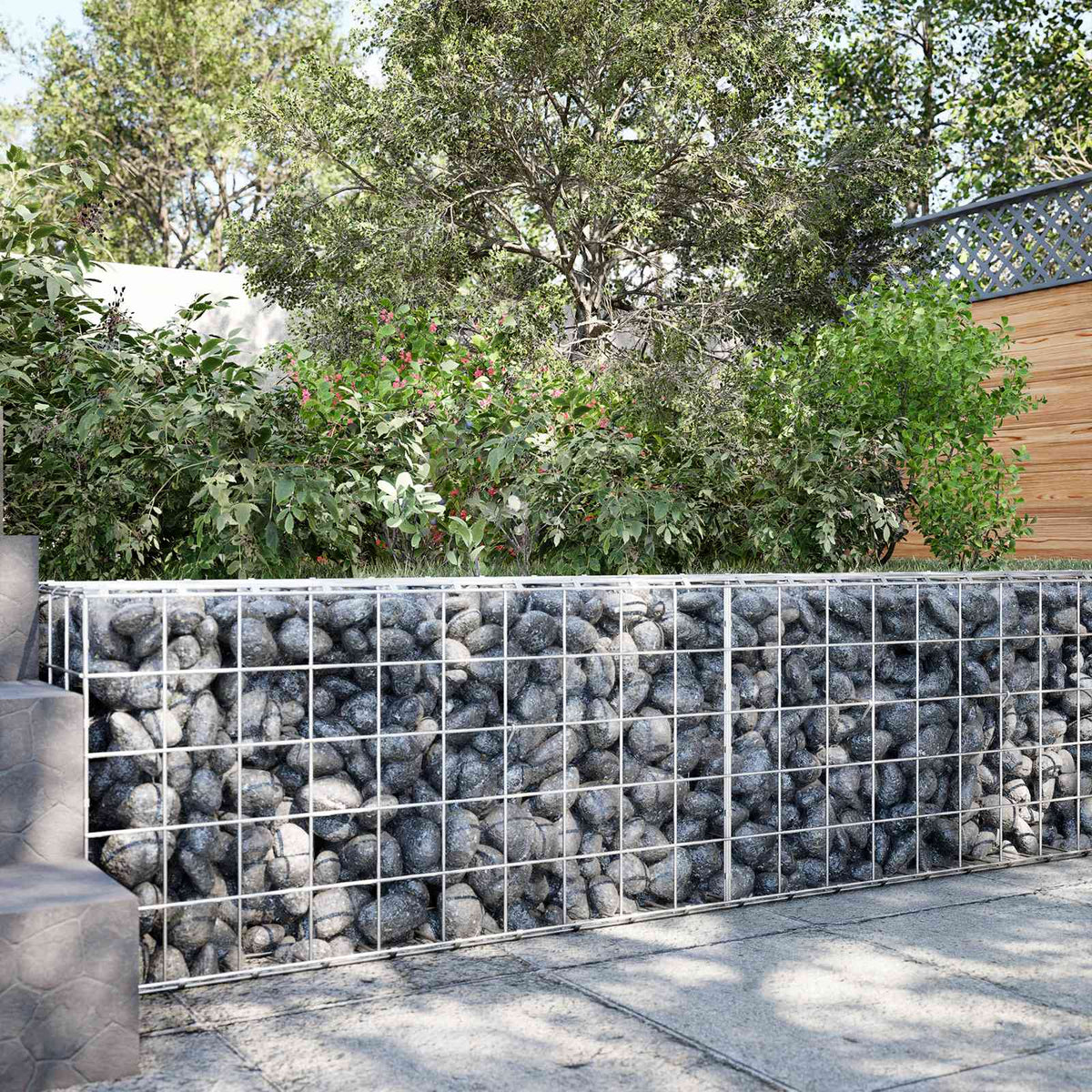 Γκαμπιόν με σύρμα 5 mm και πλέγμα 10x10 cm 150x30x50 εκ - Pakobazaar
