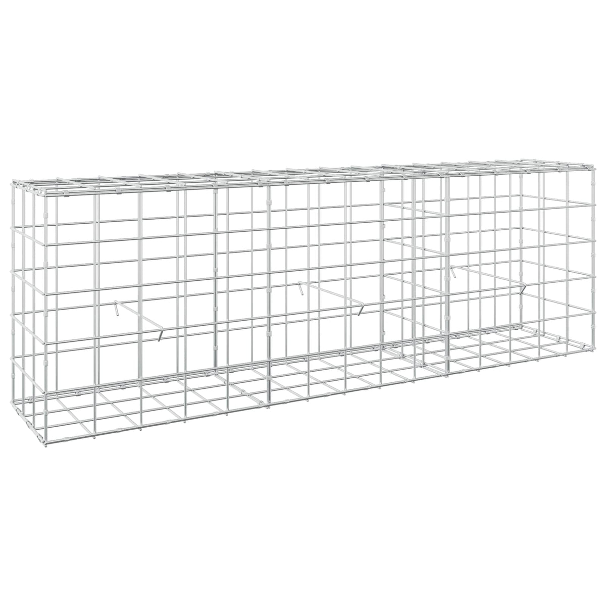 Γκαμπιόν με σύρμα 5 mm και πλέγμα 10x10 cm 150x30x50 εκ - Pakobazaar