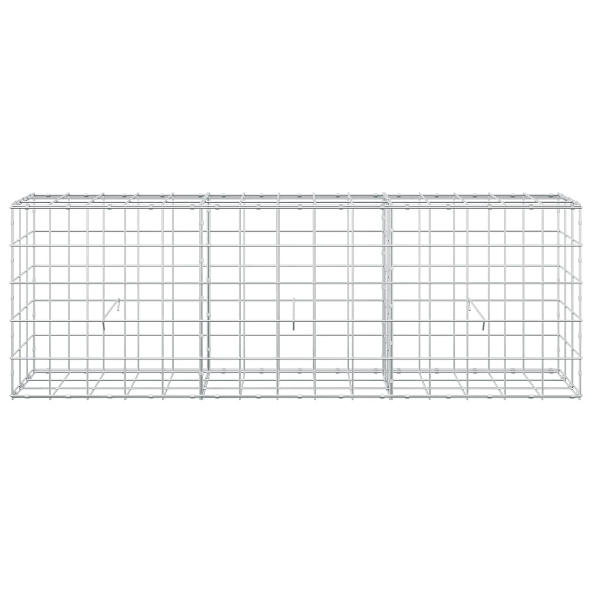 Γκαμπιόν με σύρμα 5 mm και πλέγμα 10x10 cm 150x30x50 εκ - Pakobazaar