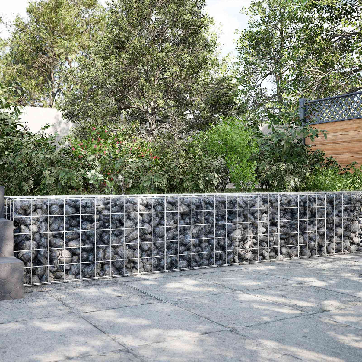 Γκαμπιόν με σύρμα 5 mm και πλέγμα 10x10 cm 200x30x50 εκ - Pakobazaar