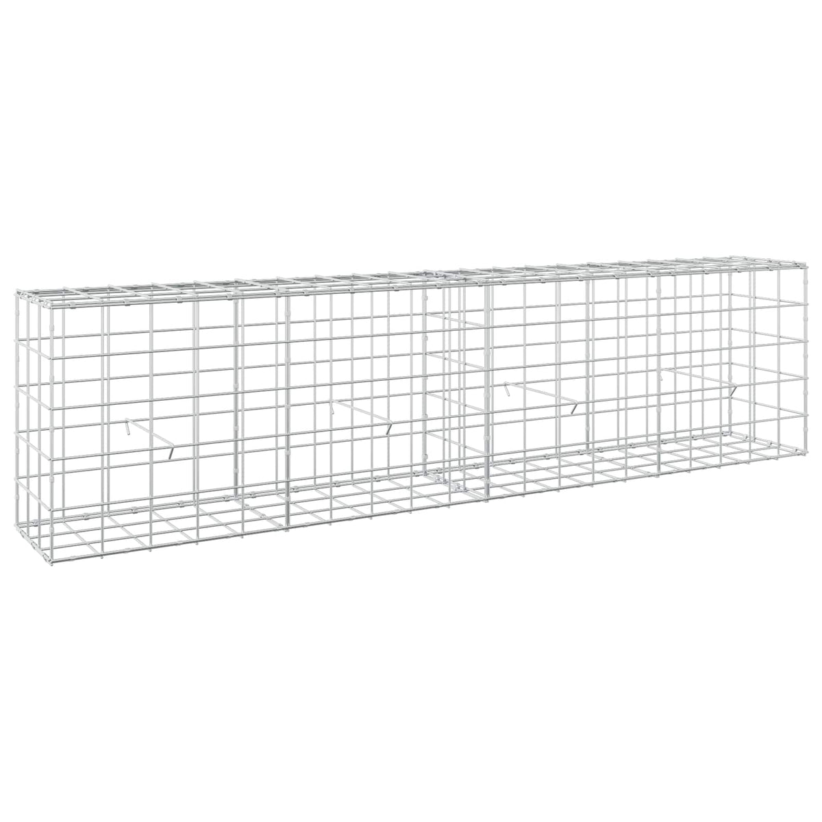 Γκαμπιόν με σύρμα 5 mm και πλέγμα 10x10 cm 200x30x50 εκ - Pakobazaar