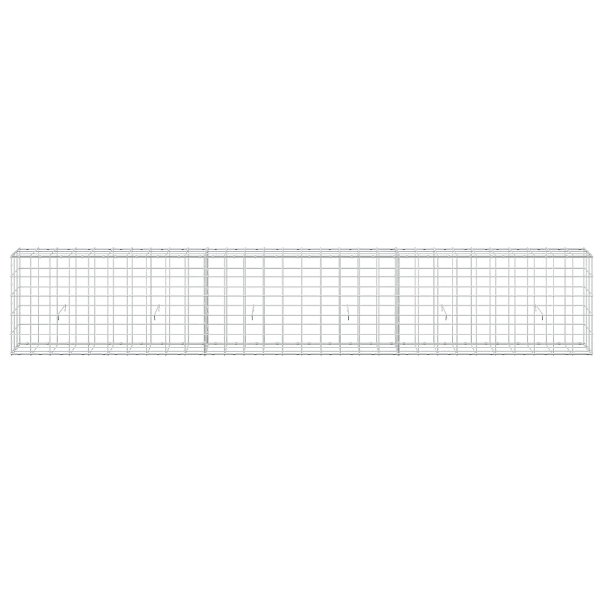 Γκαμπιόν με σύρμα 5 mm και πλέγμα 10x10 cm 300x30x50 εκ - Pakobazaar