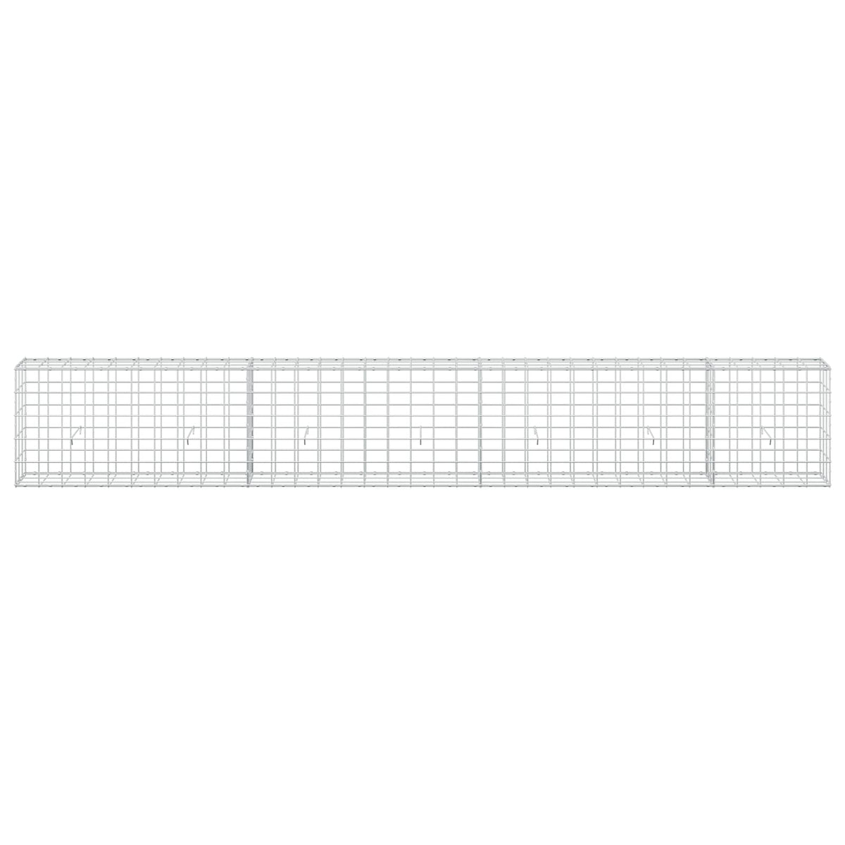 Γκαμπιόν με σύρμα 5 mm και πλέγμα 10x10 cm 350x30x50 εκ - Pakobazaar