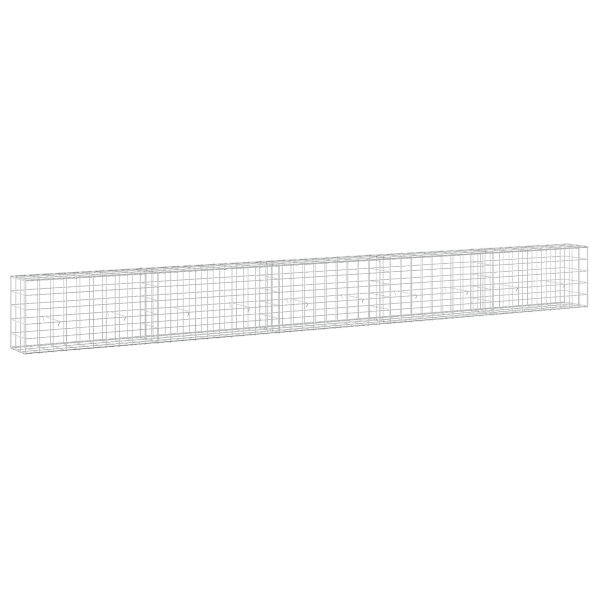 Γκαμπιόν με σύρμα 5 mm και πλέγμα 10x10 cm 500x30x50 εκ - Pakobazaar