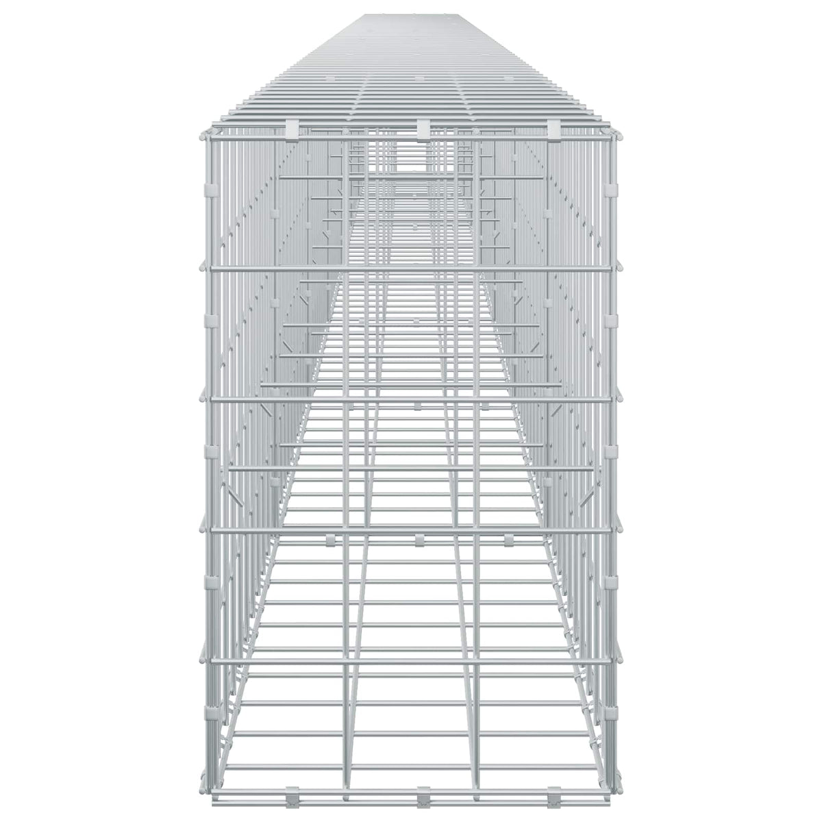 Γκαμπιόν με σύρμα 5 mm και πλέγμα 10x10 cm 700x30x50 εκ. - Pakobazaar