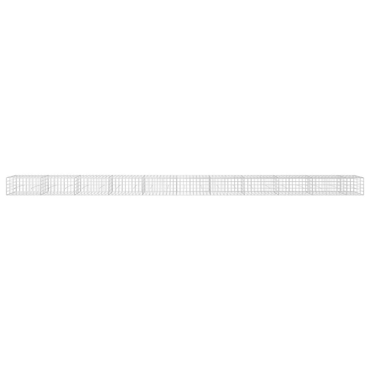 Γκαμπιόν με σύρμα 5 mm και πλέγμα 10x10 cm 1050x30x50 εκ - Pakobazaar