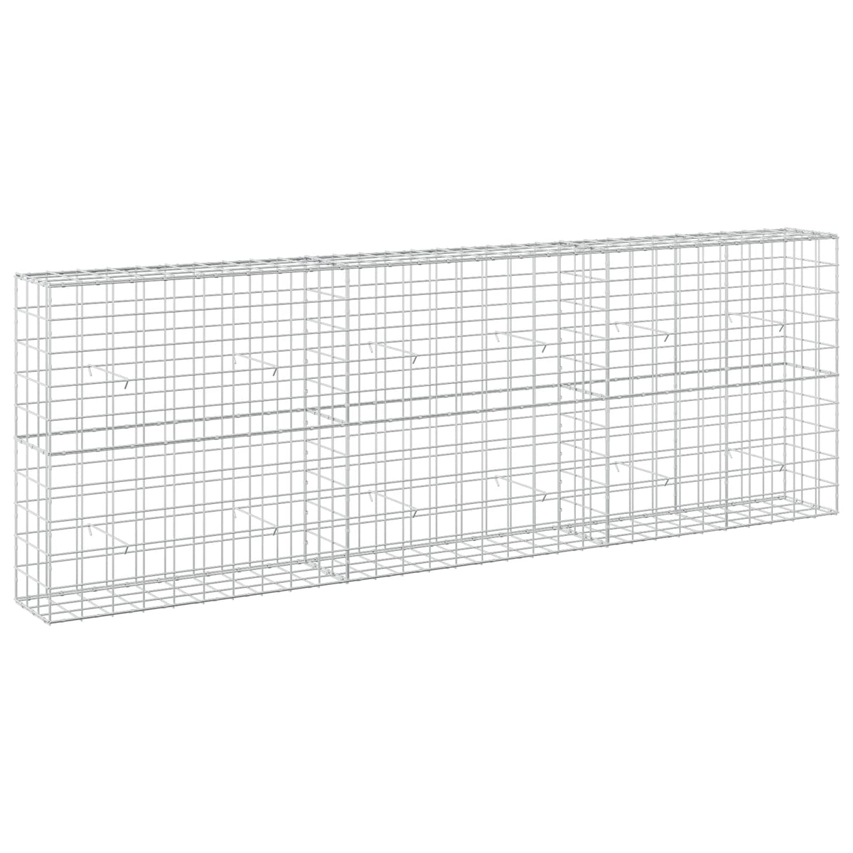 Γκαμπιόν με σύρμα 5 mm και πλέγμα 10x10 cm 300x30x100 εκ - Pakobazaar