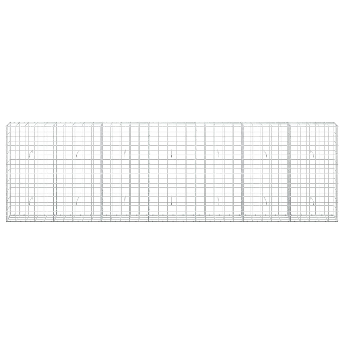 Γκαμπιόν με σύρμα 5 mm και πλέγμα 10x10 cm 350x30x100 εκ - Pakobazaar