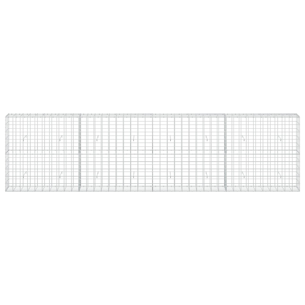 Γκαμπιόν με σύρμα 5 mm και πλέγμα 10x10 cm 400x30x100 εκ - Pakobazaar
