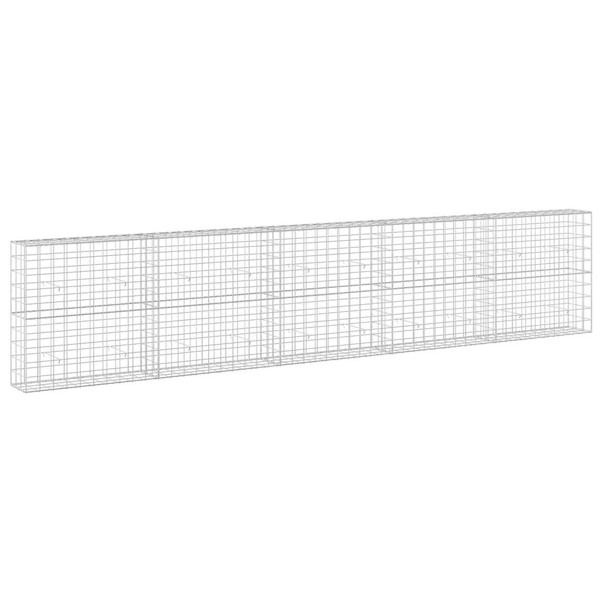 Γκαμπιόν με σύρμα 5 mm και πλέγμα 10x10 cm 500x30x100 εκ - Pakobazaar