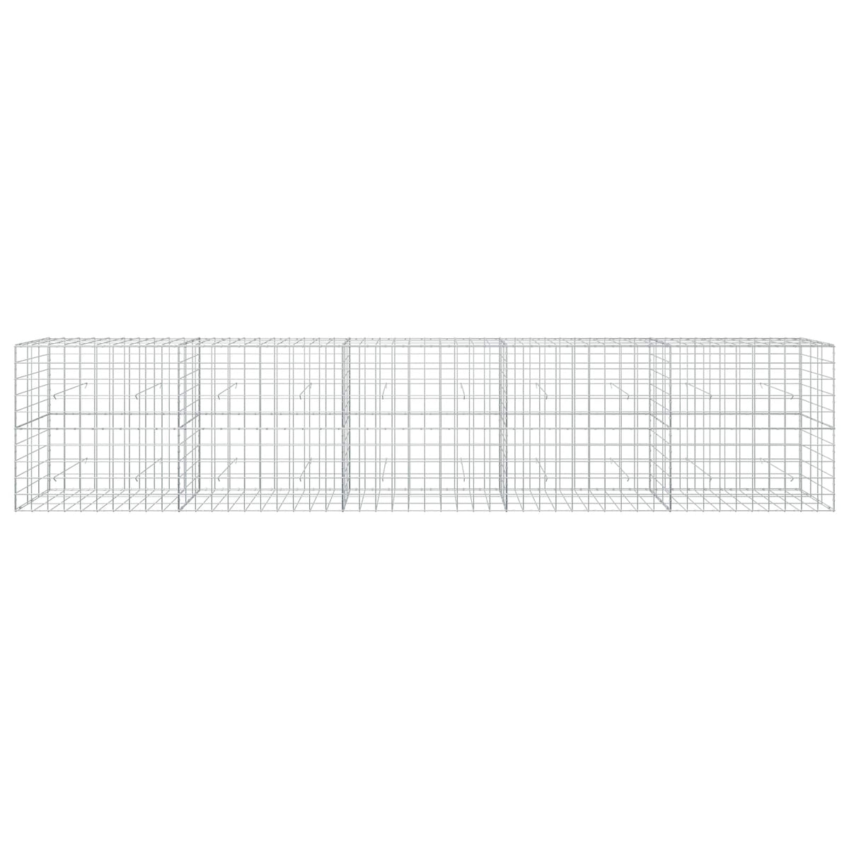 Γκαμπιόν με σύρμα 5 mm και πλέγμα 10x10 cm 500x30x100 εκ - Pakobazaar