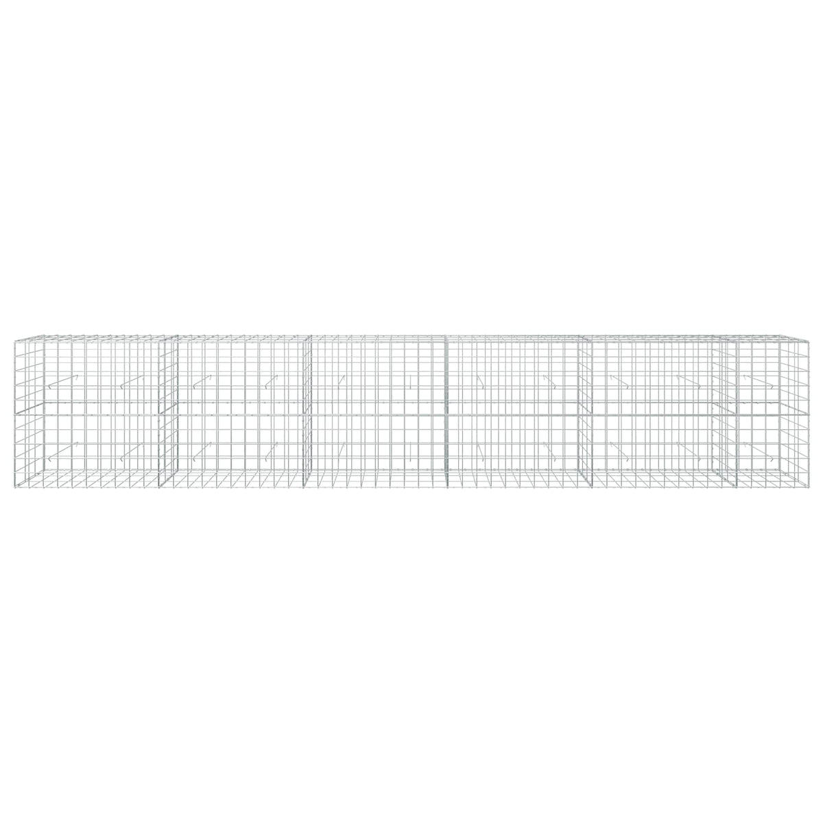 Γκαμπιόν με σύρμα 5 mm και πλέγμα 10x10 cm 550x30x100 εκ - Pakobazaar